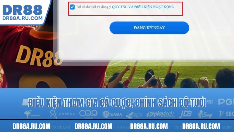 Điều kiện tham gia cá cược, Chính sách độ tuổi